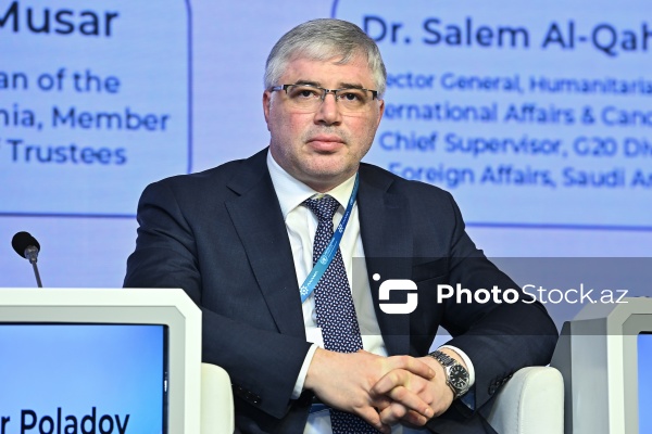 Samir Poladov - “Şəhərlərin bərpası üçün humanitar minatəmizləmə” mövzusunda keçirilən IV Beynəlxalq Konfransda