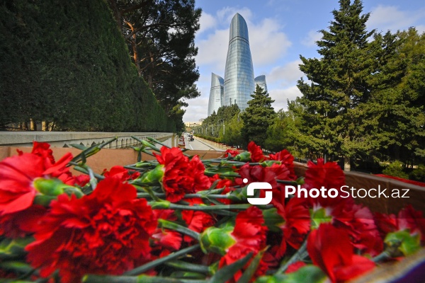 Şəhidlər xiyabanında 20 Yanvar faciəsinin ildönümü ilə bağlı aparılan hazırlıq işləri