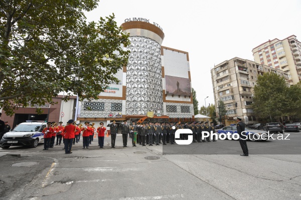 Nərimanov rayonundan başlayan Zəfər Günü yürüşü