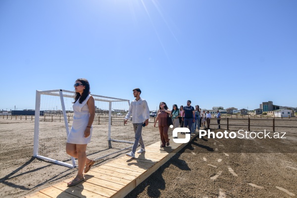 Şüvəlan qəsəbəsindəki çimərliklərə təşkil olunan mediatur
