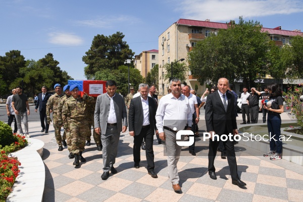 Birinci Qarabağ müharibəsində itkin düşmüş şəhid Elman Cavadovun dəfn mərasimi