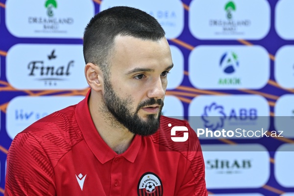 "Şkendiya"nın “Qarabağ”la keçirəcəyi matçdan öncəki mətbuat konfransı