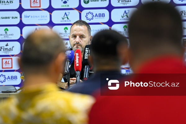 "Şkendiya"nın “Qarabağ”la keçirəcəyi matçdan öncəki mətbuat konfransı