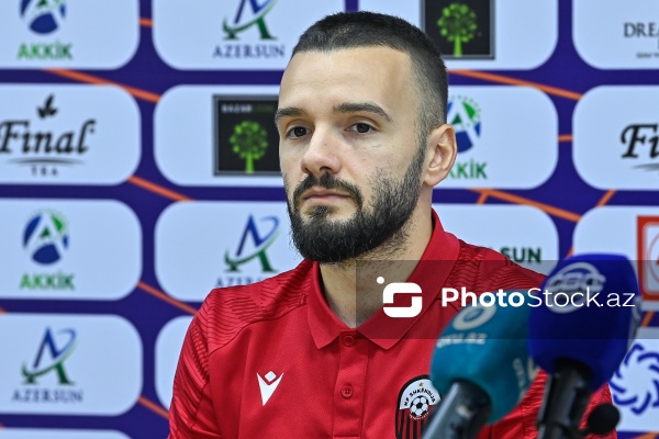 "Şkendiya"nın “Qarabağ”la keçirəcəyi matçdan öncəki mətbuat konfransı