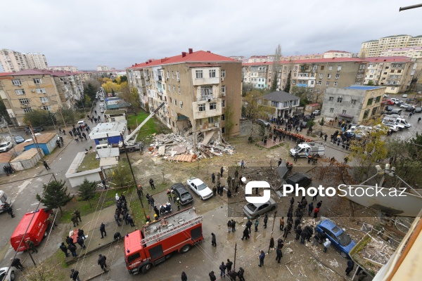 Sumqayıtda 13-cü mikrorayon ərazisində baş vermiş partlayış