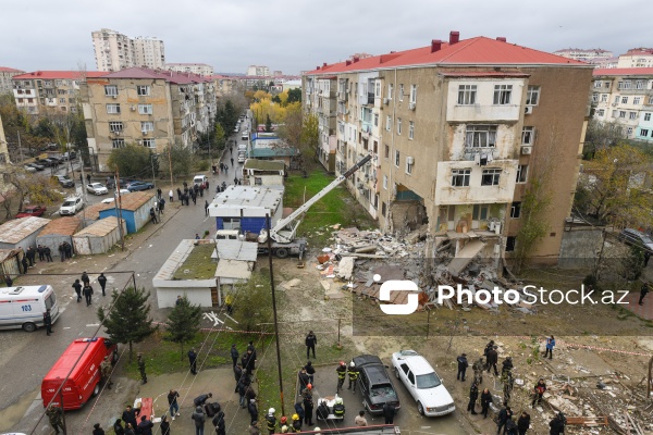 Sumqayıtda 13-cü mikrorayon ərazisində baş vermiş partlayış