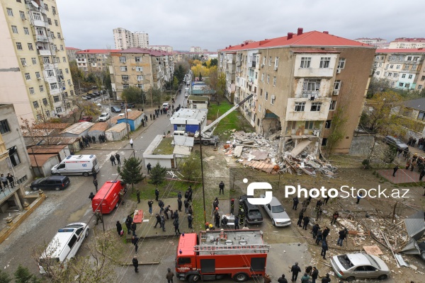 Sumqayıtda 13-cü mikrorayon ərazisində baş vermiş partlayış