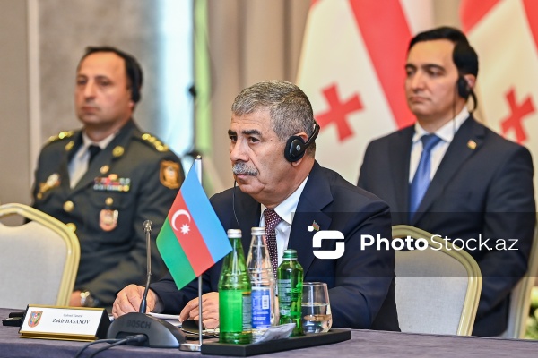 Zakir Həsənov - Şuşada keçirilən Azərbaycan, Türkiyə və Gürcüstan müdafiə nazirlərinin üçtərəfli görüşündə
