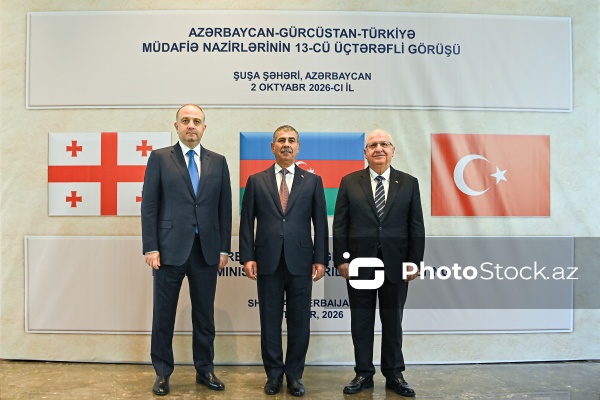 Şuşada keçirilən Azərbaycan, Türkiyə və Gürcüstan müdafiə nazirlərinin üçtərəfli görüşü