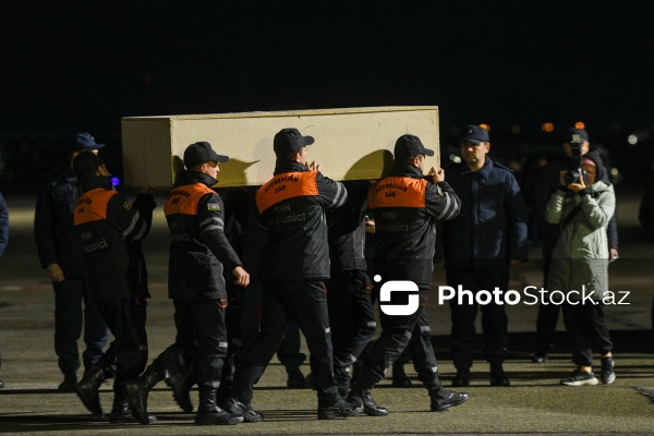 Təyyarə qəzasında həlak olan daha 24 nəfərin nəşi Bakıya gətirilib