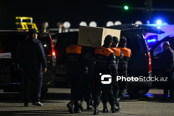 Təyyarə qəzasında həlak olan daha 24 nəfərin nəşi Bakıya gətirilib