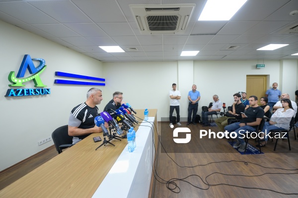 "Qarabağ"ın “Tvente” ilə oyun öncəsi mətbuat konfransı