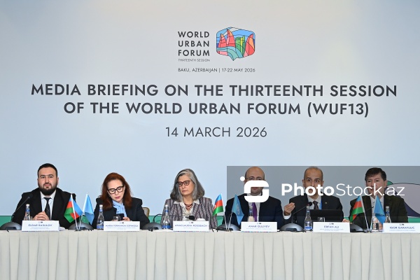 Ümumdünya Şəhərsalma Forumunun 13-cü sessiyasına həsr olunmuş brifinq