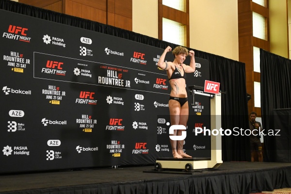 "UFC Baku Fight Night"da oktaqona çıxacaq idmançıların rəsmi çəkiölçmə mərasimi