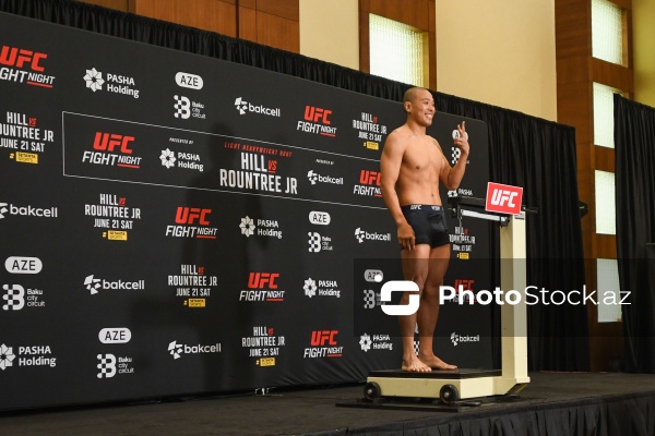 "UFC Baku Fight Night"da oktaqona çıxacaq idmançıların rəsmi çəkiölçmə mərasimi