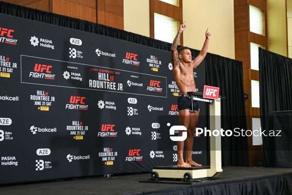 "UFC Baku Fight Night"da oktaqona çıxacaq idmançıların rəsmi çəkiölçmə mərasimi