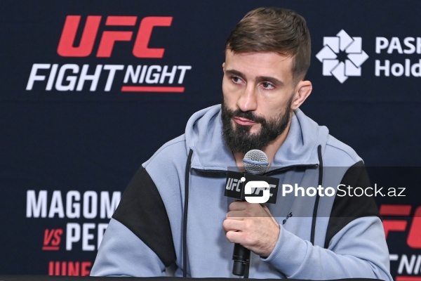 Nazim Sadıxov - UFC iştirakçılarının Bakıda baş tutan mətbuat konfransında