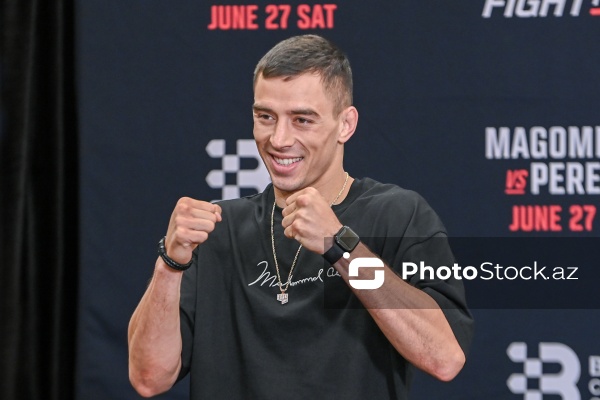 UFC iştirakçılarının Bakıda baş tutan mətbuat konfransı