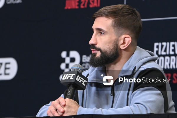 Nazim Sadıxov - UFC iştirakçılarının Bakıda baş tutan mətbuat konfransında