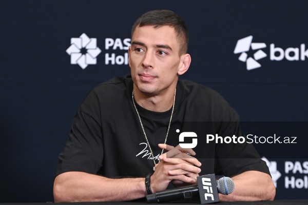 UFC iştirakçılarının Bakıda baş tutan mətbuat konfransı