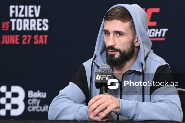Nazim Sadıxov - UFC iştirakçılarının Bakıda baş tutan mətbuat konfransında