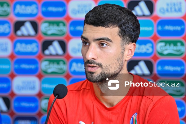 Azərbaycan millisinin Ukrayna millisinə qarşı oyunundan öncəki mətbuat konfransı
