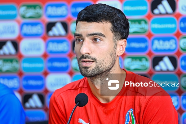 Azərbaycan millisinin Ukrayna millisinə qarşı oyunundan öncəki mətbuat konfransı