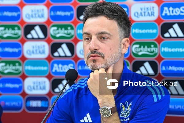Ukrayna millisinin baş məşqçisi Sergey Rebrovun mətbuat konfransı