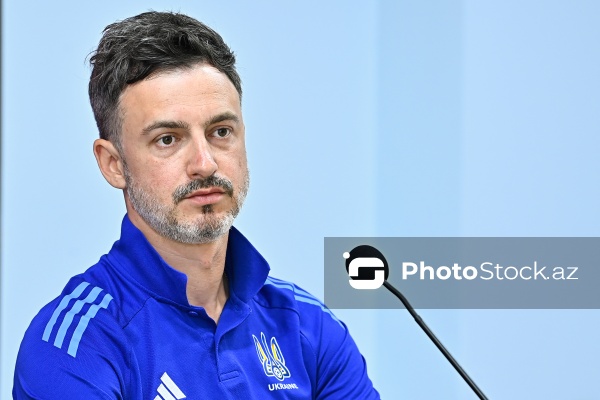 Ukrayna millisinin baş məşqçisi Sergey Rebrovun mətbuat konfransı