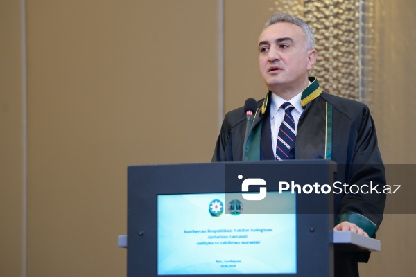 Anar Bağırov - Vəkillər Kollegiyasının Rəyasət Heyətinin geniştərkibli iclası və vəkilliyə namizədlərin təntənəli andiçmə mərasimində
