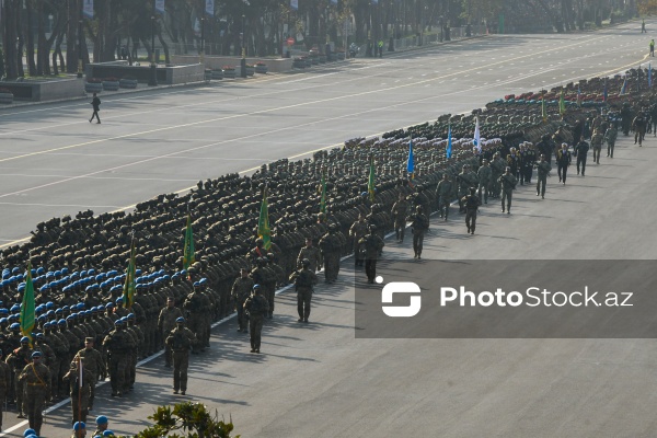 Vətən müharibəsində qələbənin beşinci ildönümünə həsr olunan hərbi parad