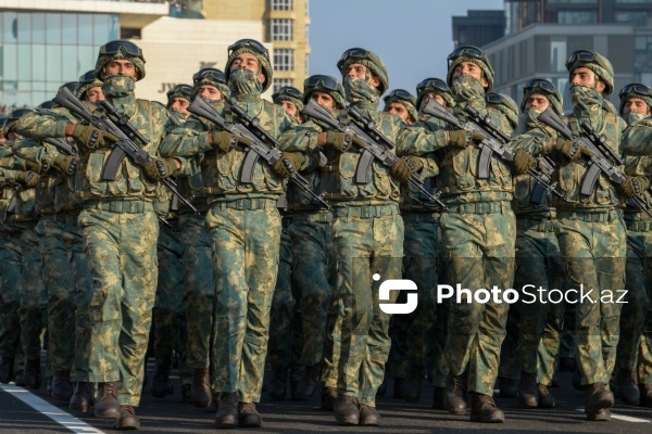 Raket və Artilleriya Qoşunlarının parad heyəti