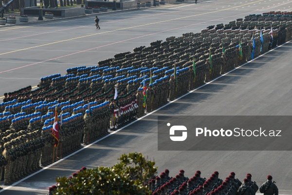 Vətən müharibəsində qələbənin beşinci ildönümünə həsr olunan hərbi parad