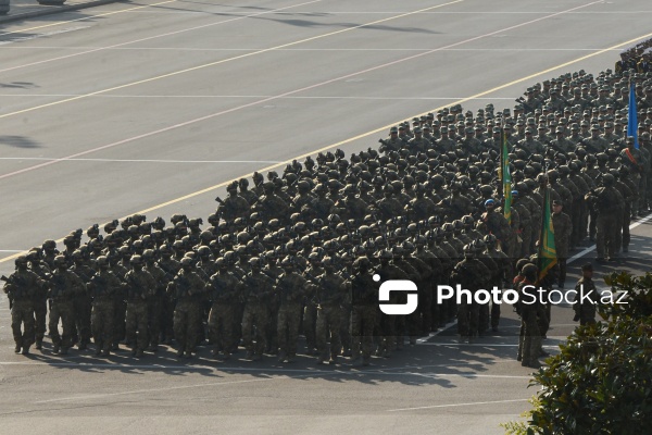 Vətən müharibəsində qələbənin beşinci ildönümünə həsr olunan hərbi parad