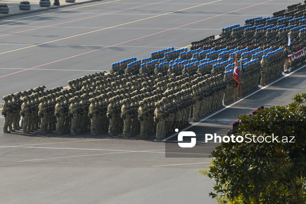 Vətən müharibəsində qələbənin beşinci ildönümünə həsr olunan hərbi parad