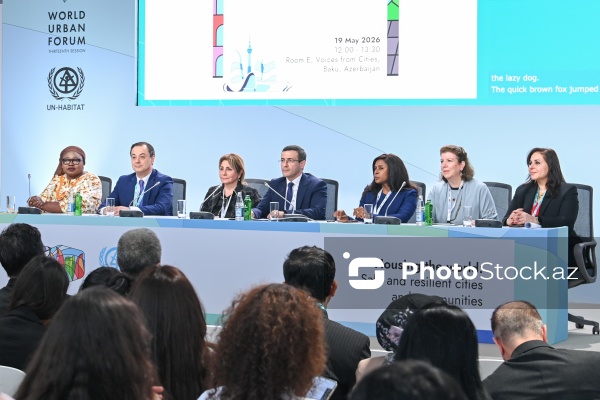 WUF13 çərçivəsində keçirilən “Münaqişə və həssas şəraitdə şəhərsalma məsələlərində həllər vasitəsilə sülhə əsaslanan iqlim fəaliyyəti” mövzusunda tədbir