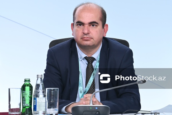 Amin Məmmədov - "Şəhərsalmada iqlim hədəflərinə nail olmaq üçün Strateji Ətraf Mühitin Qiymətləndirilməsi vasitə kimi" mövzusunda sessiyada