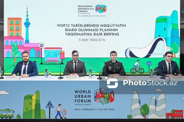 WUF13 tarixlərində nəqliyyatın idarə olunması planının təqdimatına dair brifinq