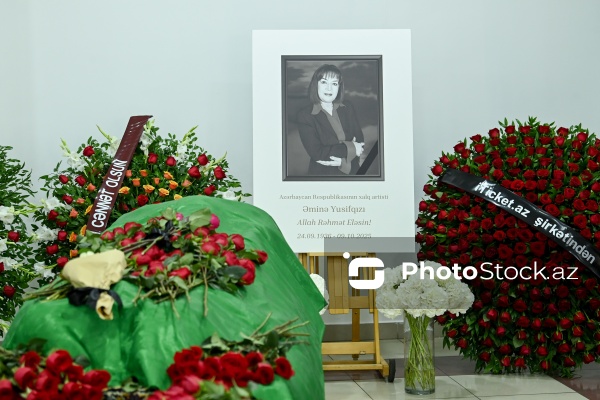 Xalq artisti Əminə Yusifqızı ilə keçirilən vida mərasimi