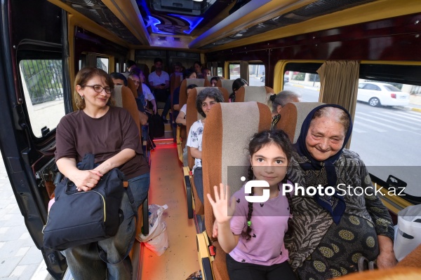 Xankəndi şəhərinə növbəti köç karvanı yola salınıb