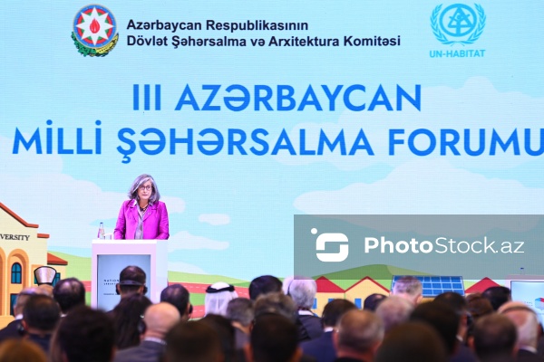 Anaklaudia Rosbax - III Azərbaycan Milli Şəhərsalma Forumunda