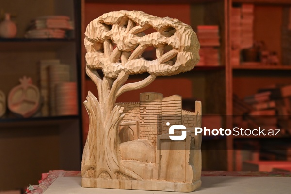 Ağac materiallarını sənətə çevirən xarrat Əziz Hüseynzadə