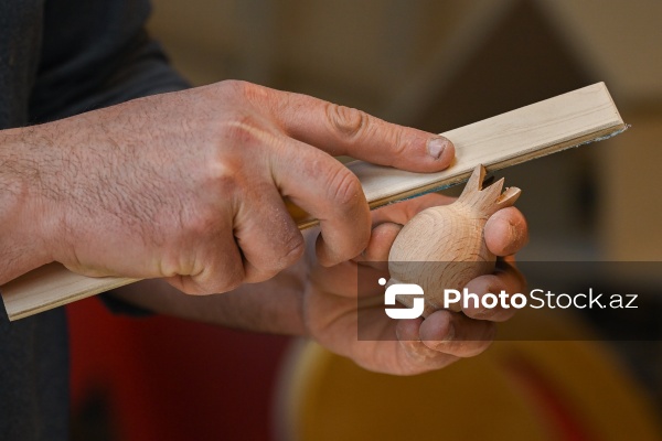 Ağac materiallarını sənətə çevirən xarrat Əziz Hüseynzadə