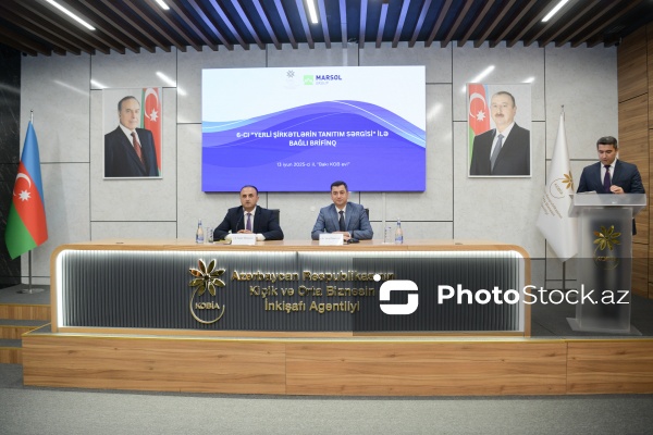 6-cı "Yerli şirkətlərin tanıtım sərgisi"nə həsr olunmuş mətbuat konfransı