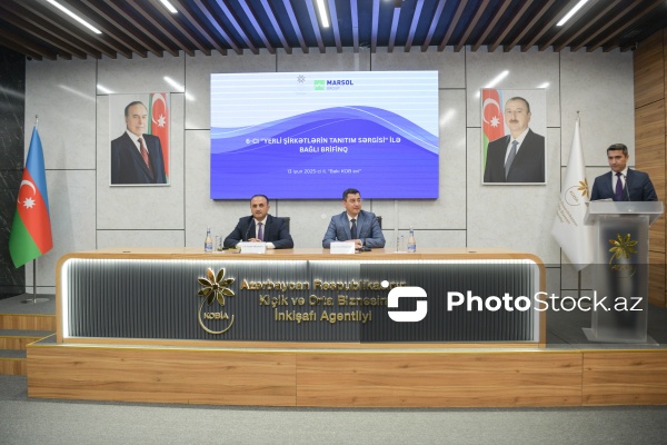 6-cı "Yerli şirkətlərin tanıtım sərgisi"nə həsr olunmuş mətbuat konfransı