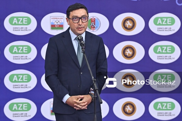 Fərid Qayıbov - Güləş üzrə Azərbaycan çempionatının açılış mərasimində