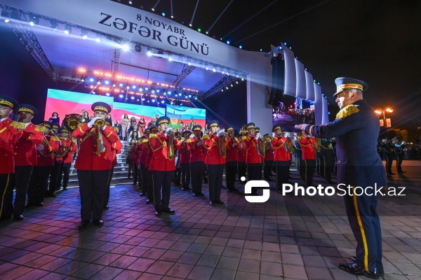 Zəfər Günü münasibətilə Bakıda keçirilən konsert və atəşfəşanlıq