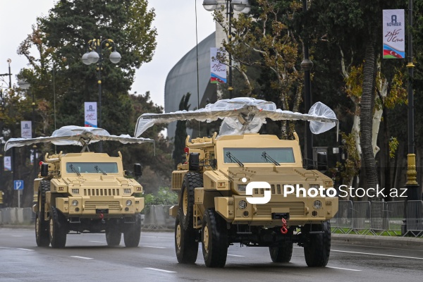 Zəfər Gününə həsr olunmuş hərbi parada hazırlıq məşqləri